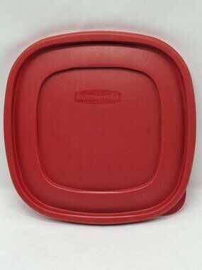 Rubbermaid Food container Easy Find Red Square Replacement Lid 7J70 9" -